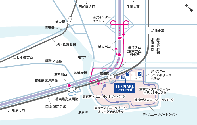 アクセス 駐車場 施設案内 イクスピアリ Ikspiari