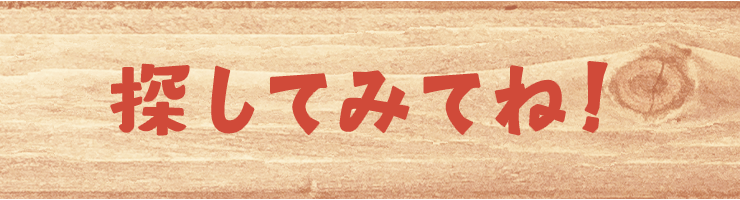 探してみてね！